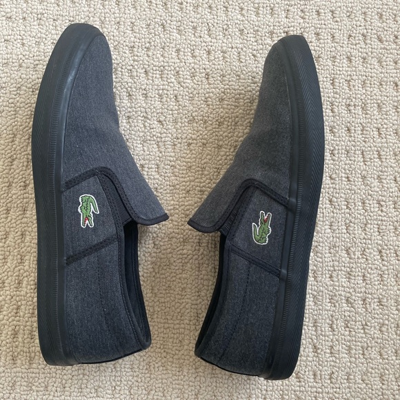 Lacoste Men’s Gazon Sport Black Shoe - Picture 5 of 6